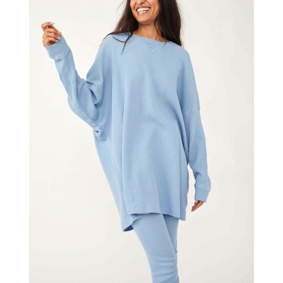 Free People Early Night Thermal / Rainy Season (have pants too 4sale) - Picture 1 of 7